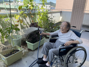 朝の水やり担当E様